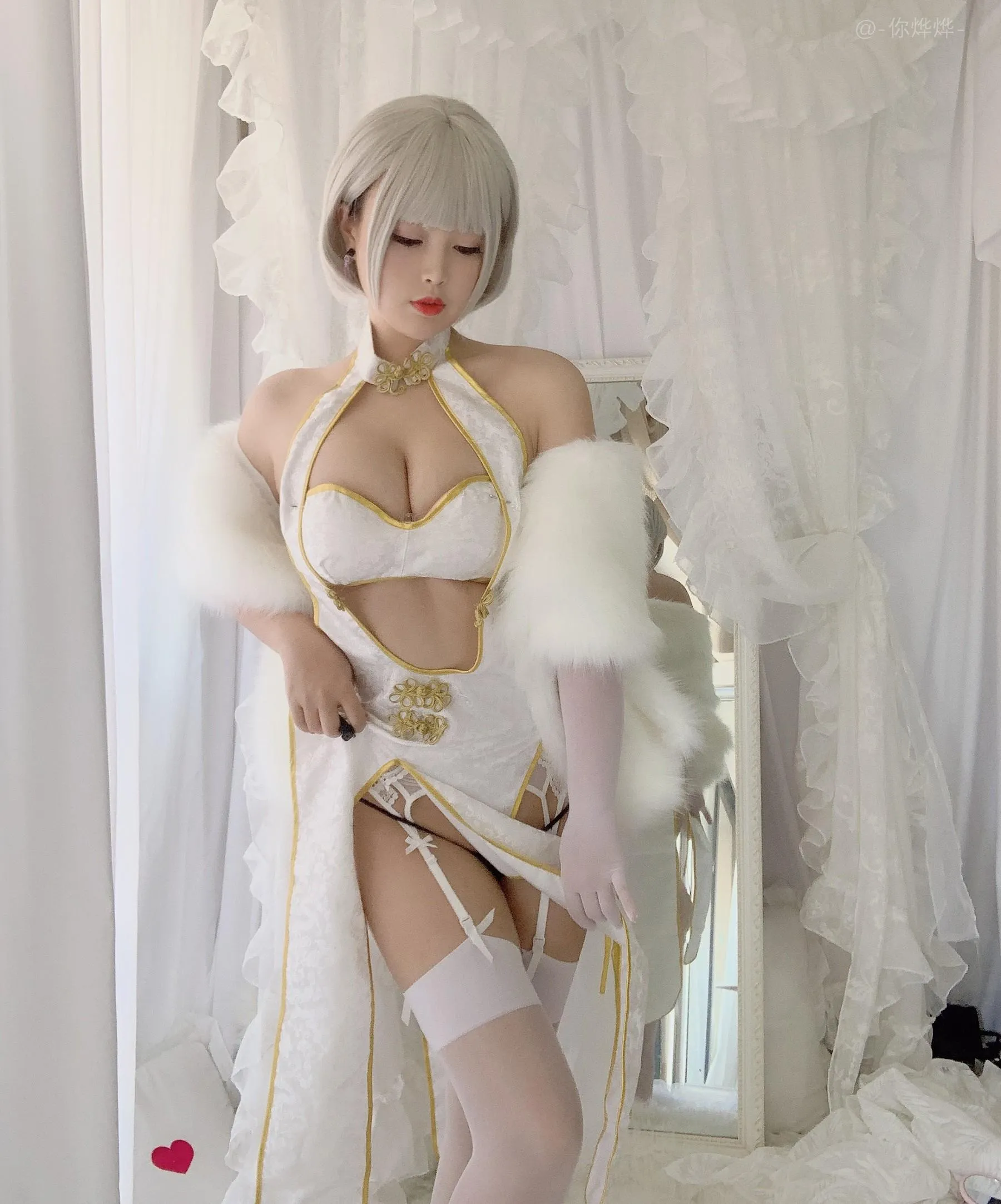 白烨 – NO.12 白旗袍 [41P]插图2